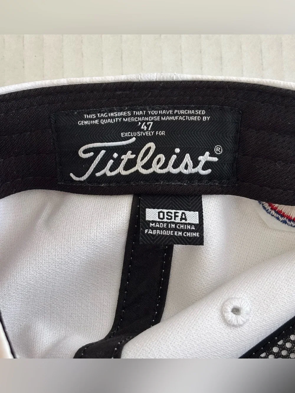 Titleist Championship Chicago Cubs Hat Cap White Strap Back